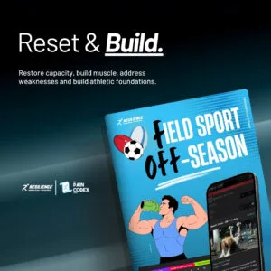 Promotional graphic for athletic training.