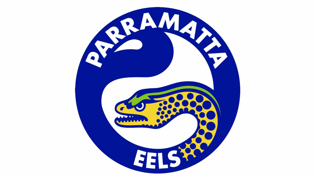 Blue and yellow parramatta eels logo