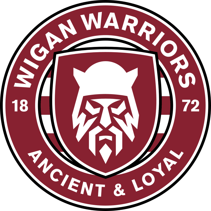 Wigan Warriors logo with lion emblem